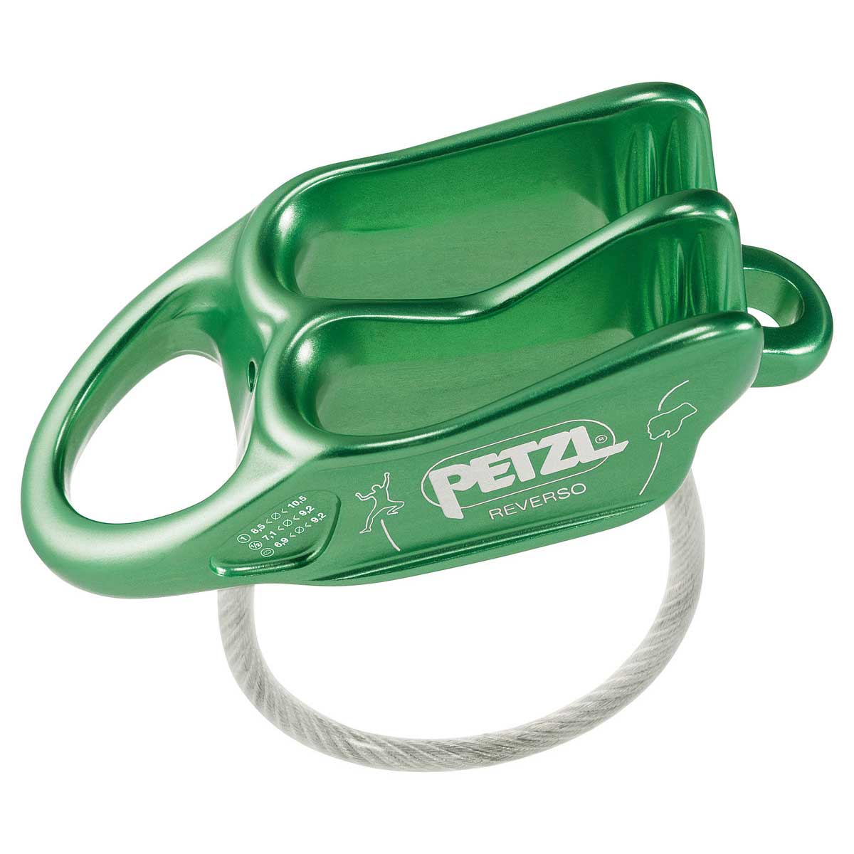Petzl Reverso Belay Device in Green